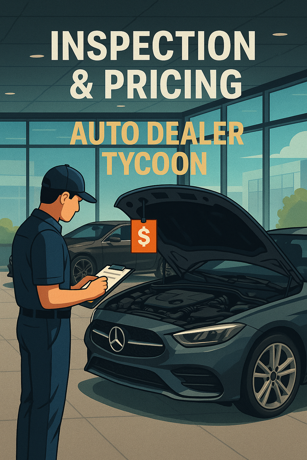 Screenshot of the car inspection report in Auto Dealer Tycoon